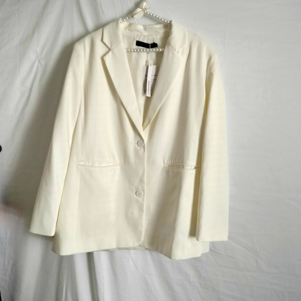 NWT Size XL MEROKEETY Women's 2024 Fall Casual Blazers Long Sleeve Lapel